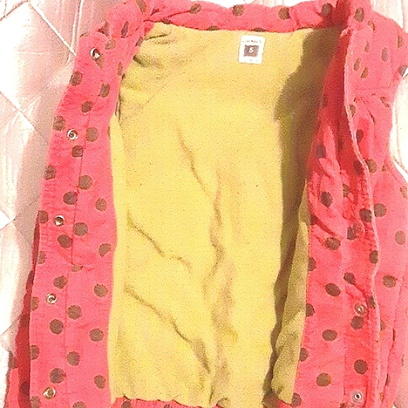 Toddler polka dot puffer vest ( like new) - Picture 3 of 6